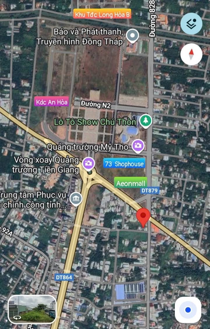 Đất nền Đạo Thạnh, TP. Mỹ Tho 72m² giá 1.38 tỷ - Gần AEONMALL, sổ đỏ chính chủ!