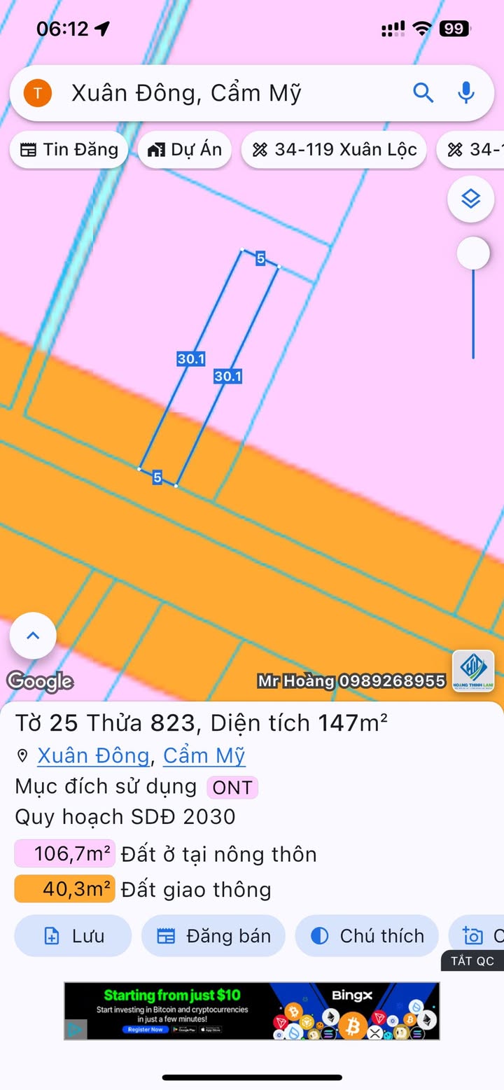 Đất thổ cư Xuân Đông, Đồng Nai 300m² - Mặt tiền nhựa 10m, giá tốt!