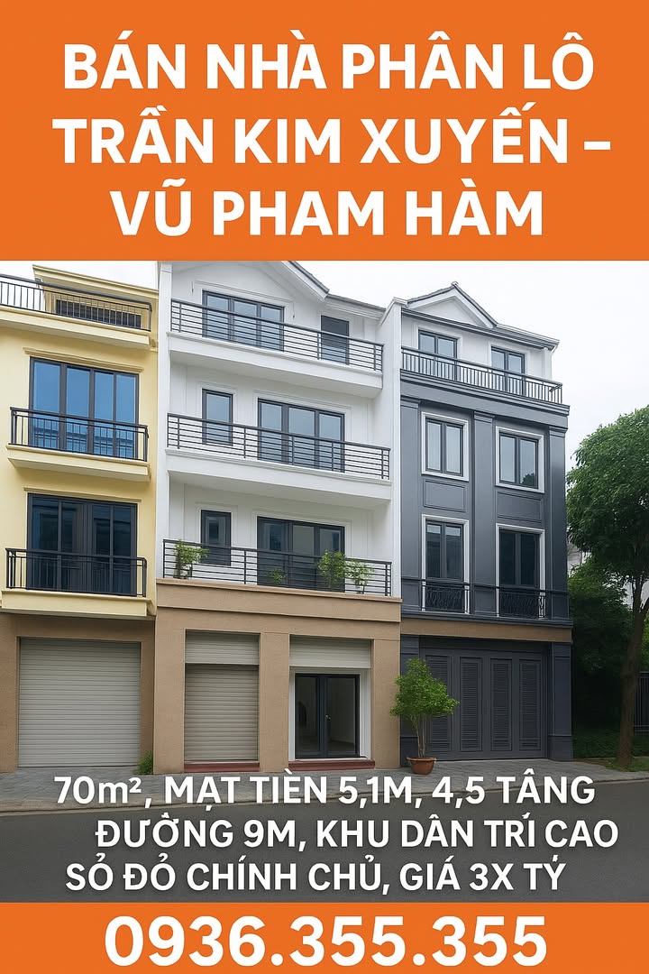 Nhà phân lô Trần Kim Xuyến, Cầu Giấy 70m² giá 30 tỷ - Đường rộng, dân trí cao!