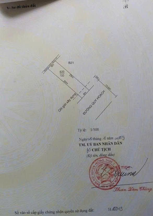 Đất KQH Sợi Thủy Lương 150m² giá 1.42 tỷ - Hướng Đông, đầu tư sinh lời!