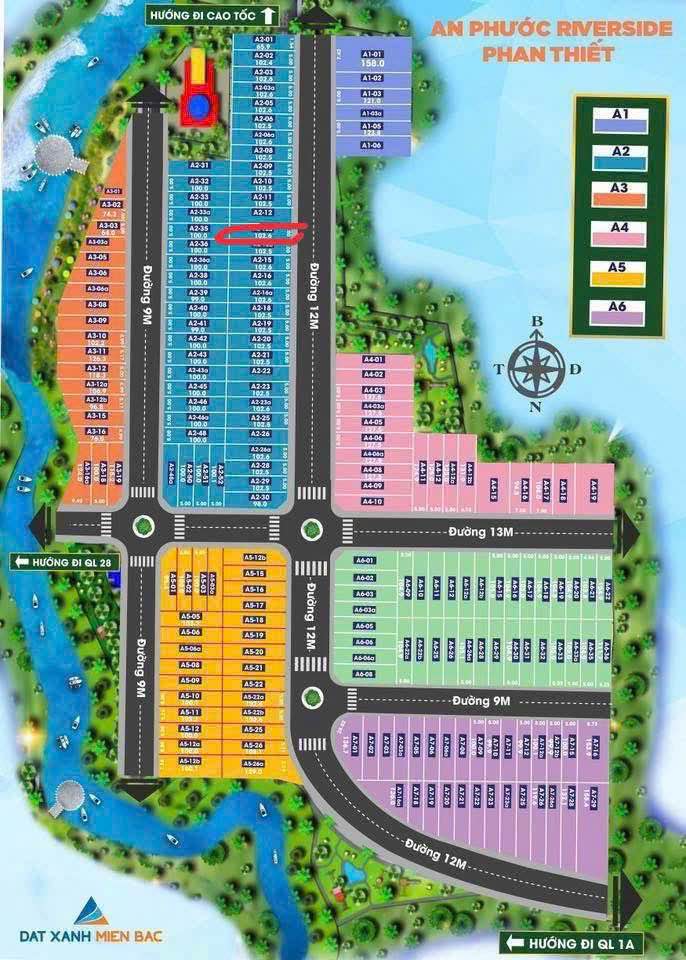 Đất nền An Phước Riverside Phan Thiết 102.6m² giá thỏa thuận - Sổ hồng chính chủ!