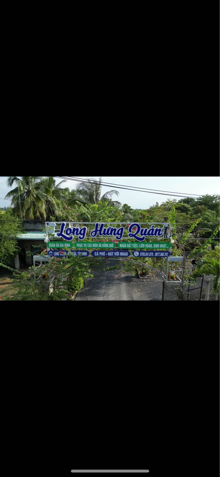 Cho thuê quán ăn Long Hưng Quán, Bến Cầu, Tây Ninh - Diện tích 20.000m², sẵn sàng kinh doanh Tết 2026!