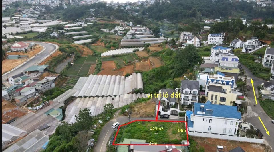 Đất nền 2 mặt tiền KQH An Sơn Đà Lạt 423m² giá 21 tỷ - Đầu tư sinh lời cao!