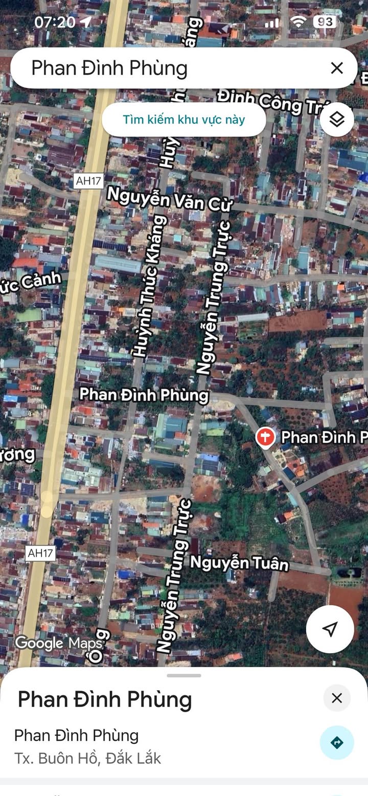 Đất thổ cư 180m² tại đường Phan Đình Phùng, Buôn Hồ - Giá chỉ 1.55 tỷ VND!