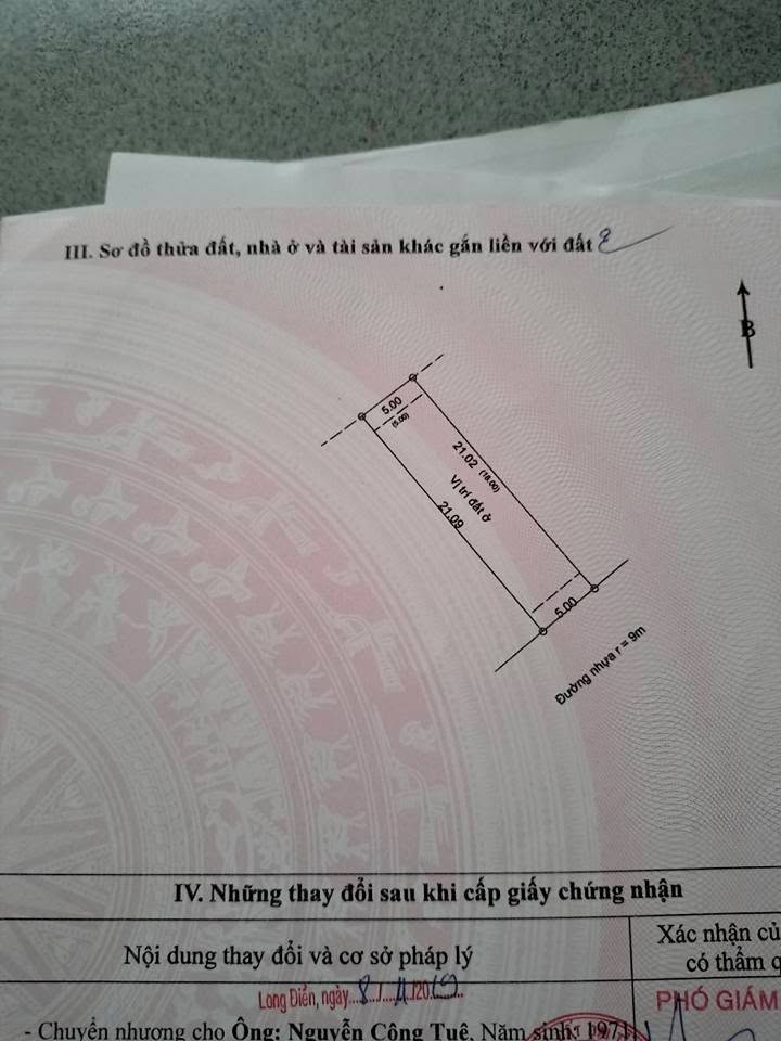 Đất nền Khu dân cư Moonlake, Long Điền, 105m² - Chính chủ bán gấp!