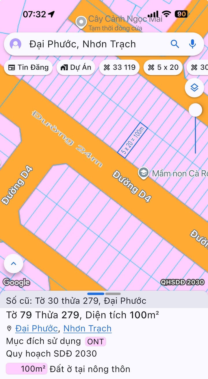 Đất nền Kim Oanh Nhơn Trạch 100m² giá 2.98 tỷ - Vị trí đắc địa, đầy đủ tiện ích!