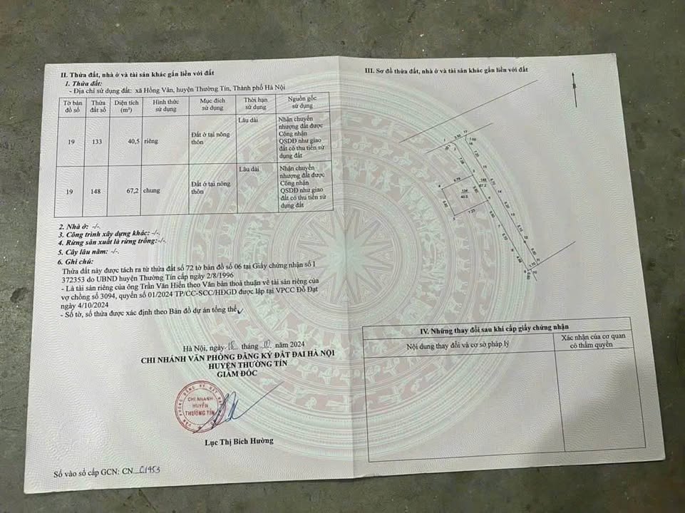 Nhà riêng Hồng Vân, Thường Tín 40m² giá 2.099 tỷ - An ninh tốt, ô tô đỗ cửa!