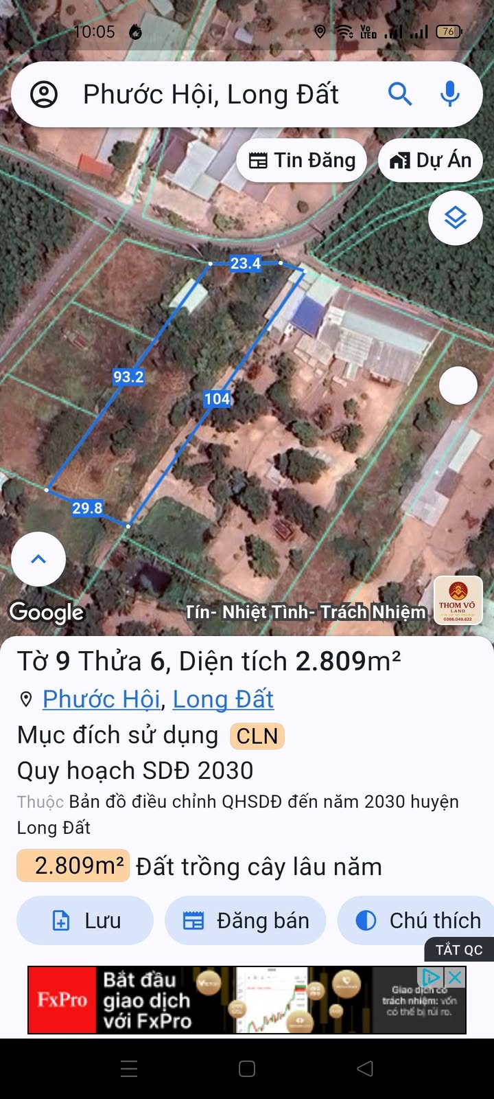 Đất nền Phước Hội Đất Đỏ 12000m² giá 3.5 tỷ - Mặt tiền đường nhựa thuận lợi!