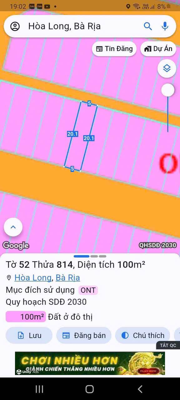 Đất thổ cư Lan Anh 2 Hòa Long 100m² giá 1.19 tỷ - Vị trí đẹp, không lỗi phong thủy!