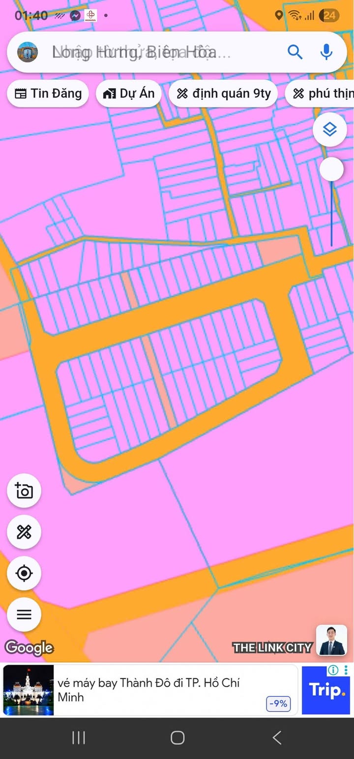 Bán lô đất mặt tiền Diamond City, Long Bình Tân 100m² - Sổ đỏ chính chủ, vị trí thuận lợi!