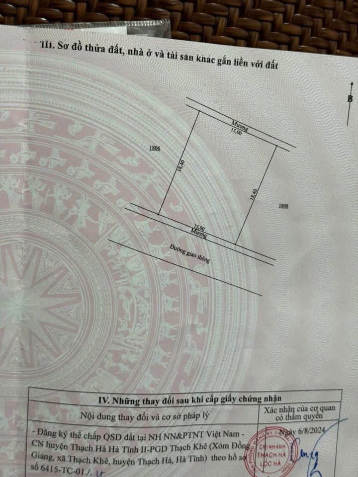 Đất nền Thạch Khê 276m² giá 1.6 tỷ - View sông tuyệt đẹp!