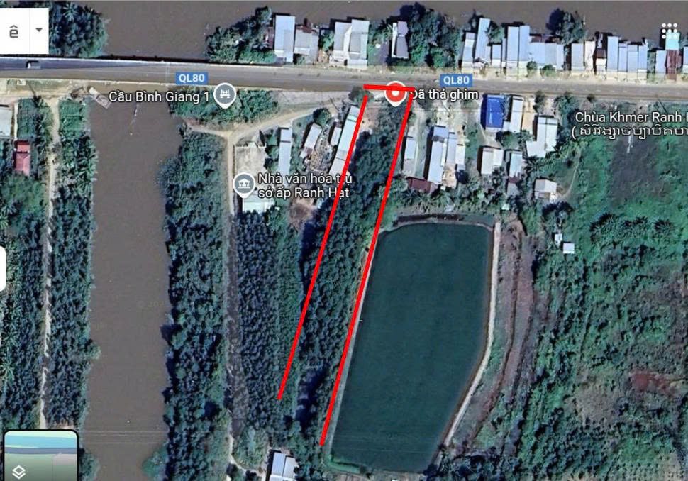 Đất mặt tiền Quốc Lộ 80 Hòn Đất Kiên Giang 3100m² giá 2,7 tỷ - Đầu tư sinh lời!