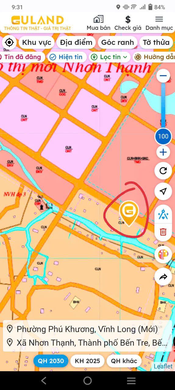 Đất vườn dừa 1000m² Nhơn Thạnh Bến Tre giá 800 triệu - Sổ hồng chính chủ!