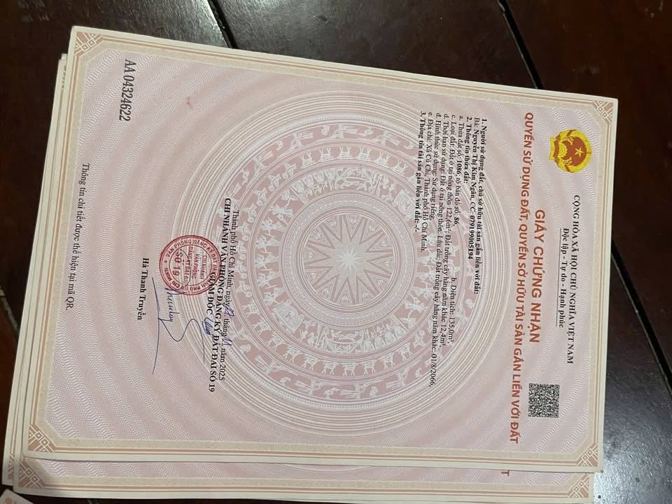 Đất nền Tân Thông Hội, Củ Chi 135m² giá 3.6 tỷ - Đầu tư sinh lời tuyệt vời!