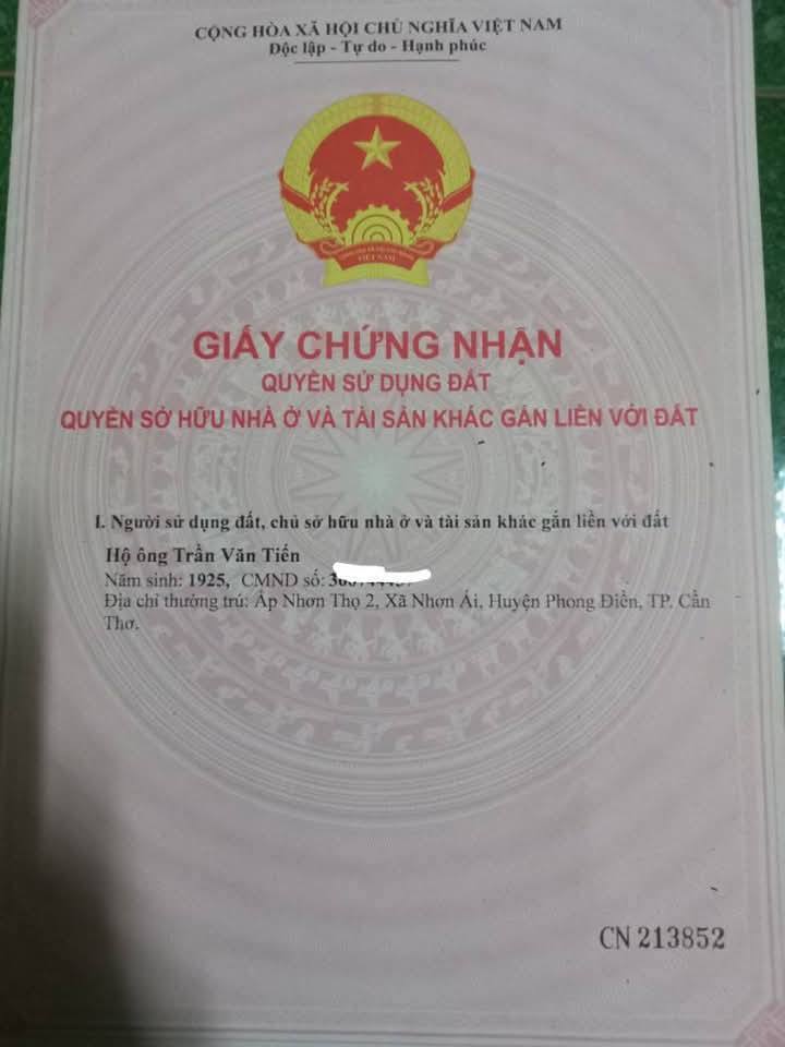 Đất nền Nhơn Nghĩa, Phong Điền 80m² - Cần bán gấp với giá thỏa thuận!