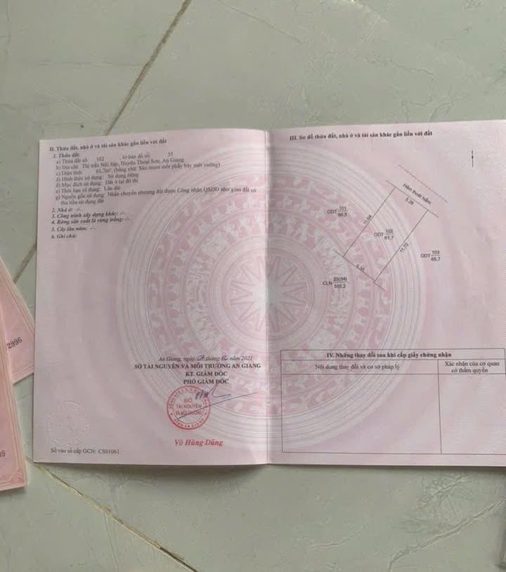 Đất nền Thoại Sơn An Giang 638m² giá 300 triệu - Sổ hồng đầy đủ, thương lượng tốt!