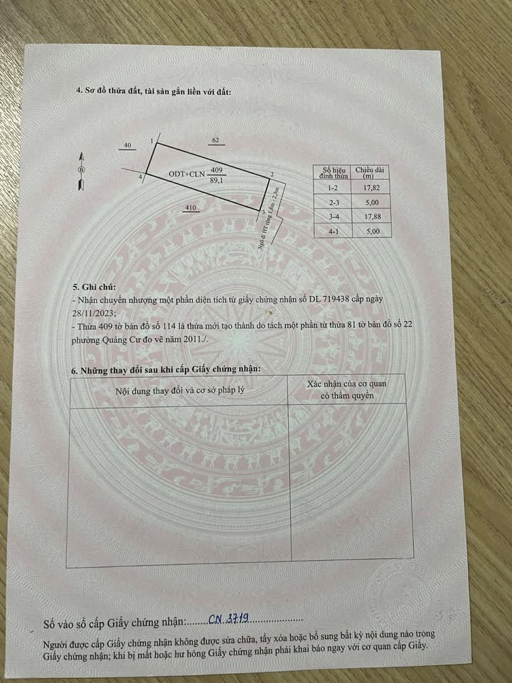 Đất nền tại phường Quảng Cư, Sầm Sơn 89m² - Hướng Đông, cơ hội đầu tư hấp dẫn!