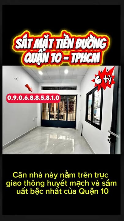 Nhà bán Hẻm 2m Đường 3 Tháng 2, Quận 10, 34m² - Sổ hồng riêng, vào ở ngay!