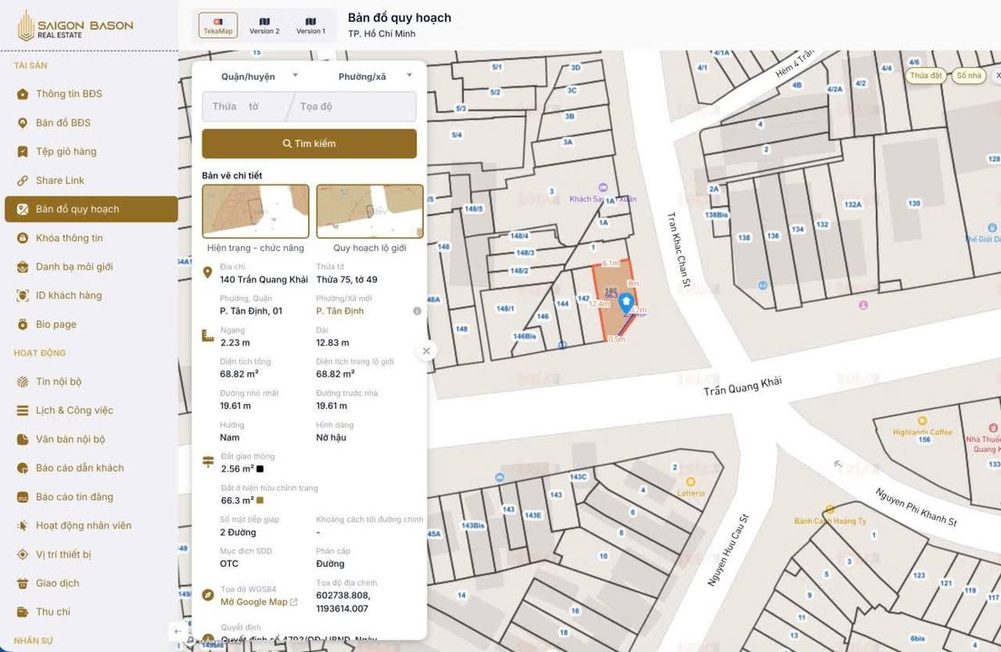 FrontHouse 140 Trần Quang Khải, Tân Định, Quận 1 - Giá 85 tỷ, Đầu tư vững bền!