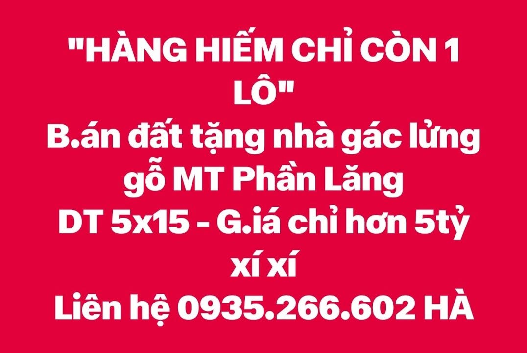 Nhà gác lửng mặt tiền Phần Lăng, Đà Nẵng 75m² giá chỉ 5 tỷ - Hàng hiếm còn lại!