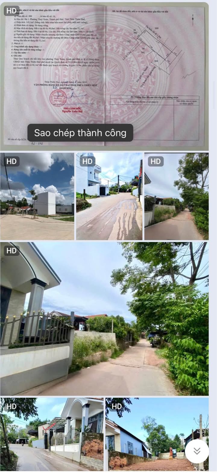 Đất nền Thủy Xuân Huế 142m² giá 2.25 tỷ - Vị trí đắc địa gần KQH Bàu Vá!