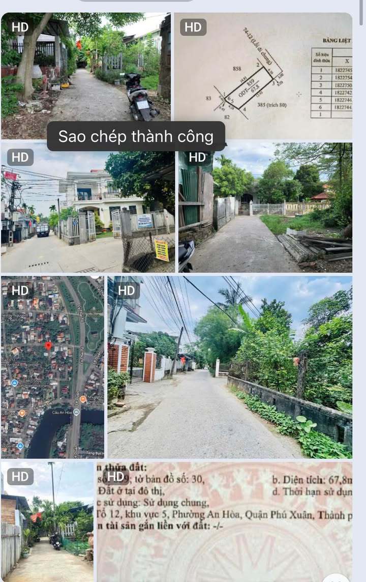 Đất nền Lý Nam Đế, Huế 67m² giá 900 triệu - Cơ hội đầu tư hấp dẫn!