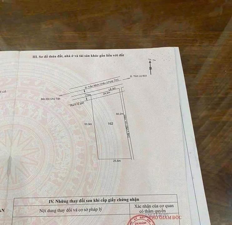 Đất thổ cư 1407m² mặt tiền đường Trần Minh Châu, Tân An - Giá thương lượng hấp dẫn!