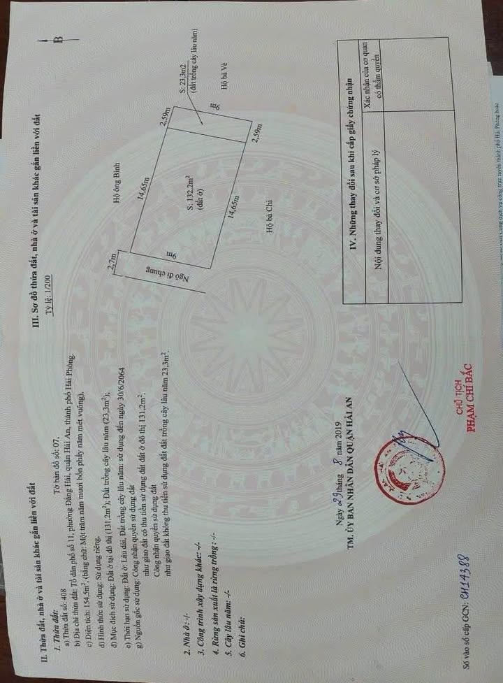 Đất mặt ngõ Đằng Hải 132m² giá chỉ 4X triệu - Tặng dãy trọ cho thuê 10 triệu/tháng!