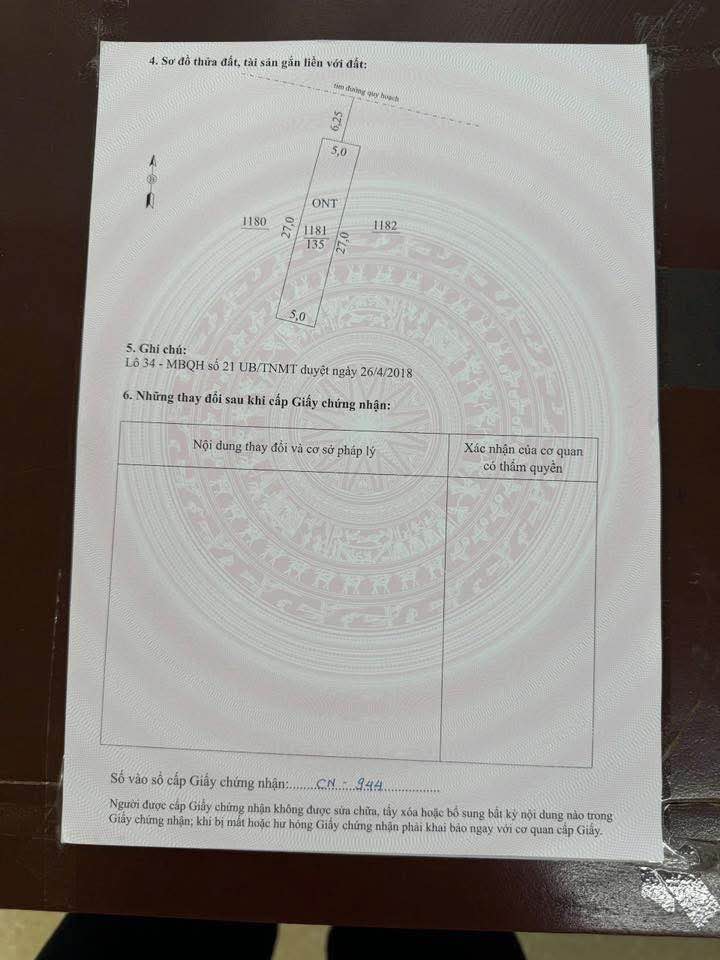 Đất nền phường Quảng Định, huyện Quảng Xương 135m² giá 1 tỷ - Đầu tư sinh lời hấp dẫn!