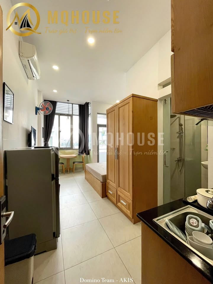 Studio Nguyễn Văn Hưởng 30m² giá thỏa thuận - Nội thất gỗ hiện đại, thoáng sáng