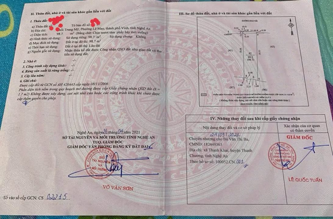 FrontHouse 48 Ngư Hải, TP Vinh 98,7m² giá 7,5 tỷ - Mặt tiền cực đẹp, kinh doanh sinh lời!