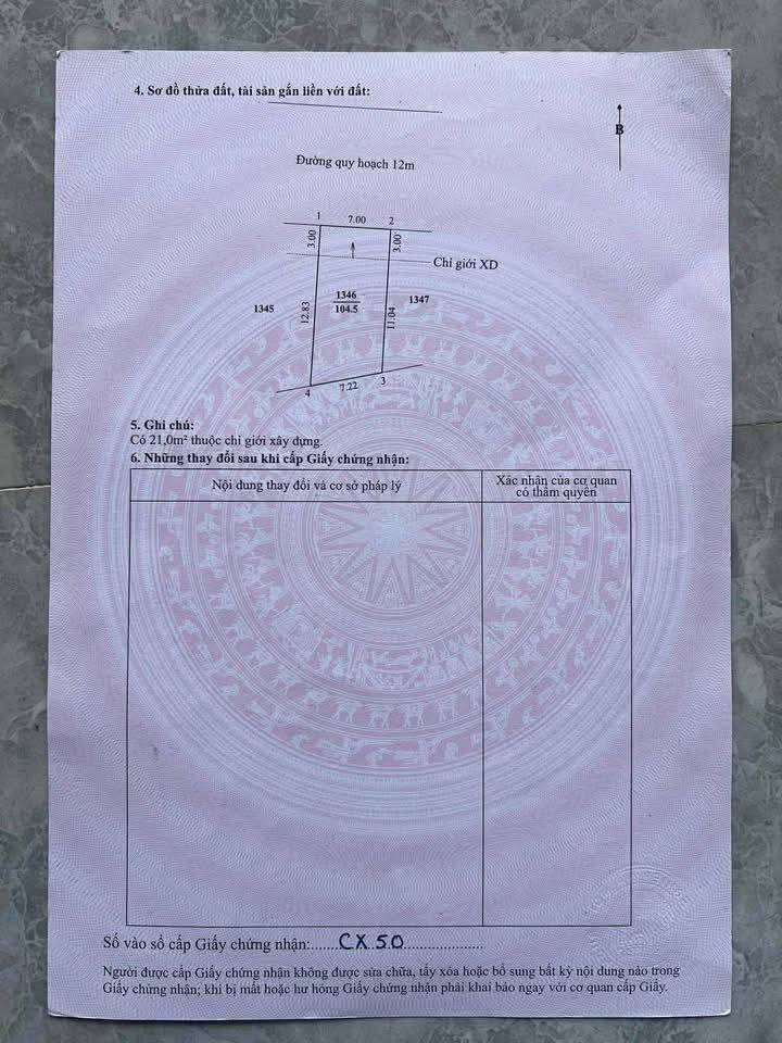 Đất nền khu quy hoạch Nguyễn Văn Chư, Hương Thủy 104m² giá 1.3 tỷ - Vị trí cao ráo, không ngập lụt!