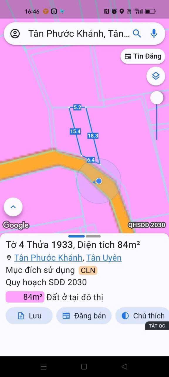 Đất nền Tân Phước Khánh 93m² giá chỉ 1.85 tỷ - Cơ hội đầu tư tuyệt vời!