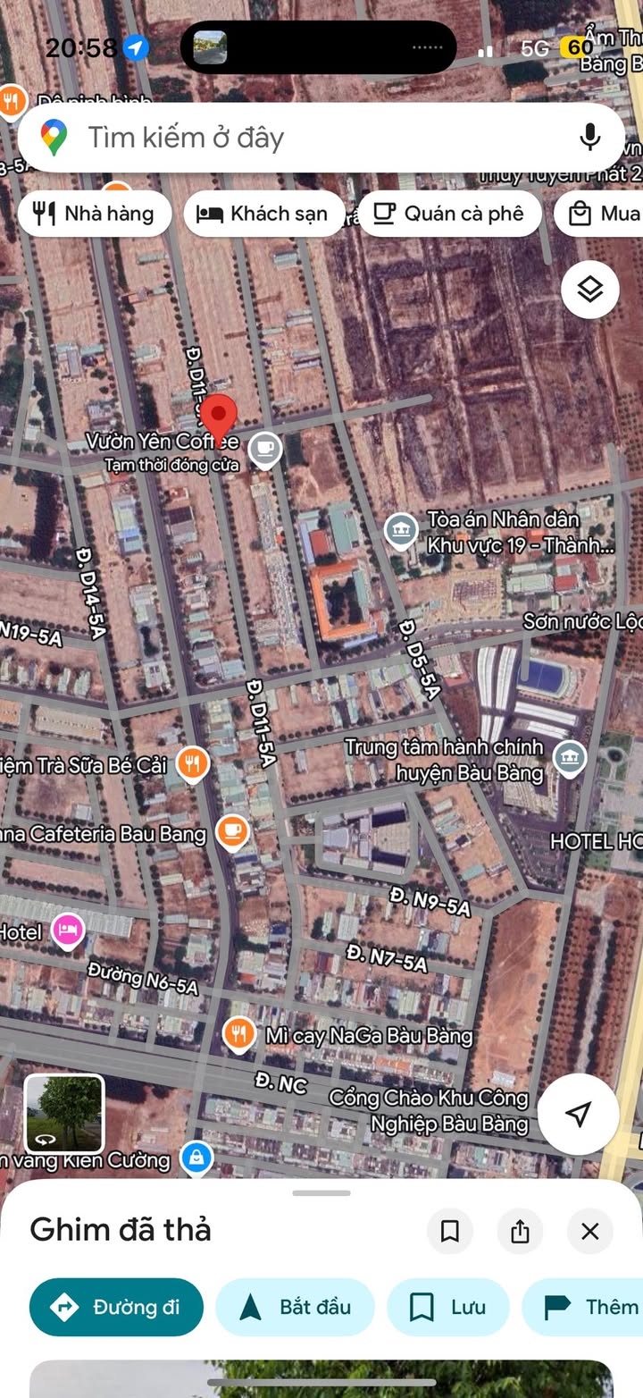 Đất nền lô góc 2 mặt tiền đường D11-5A Bàu Bàng 300m² giá 7 tỷ - Đầu tư sinh lời ngay!