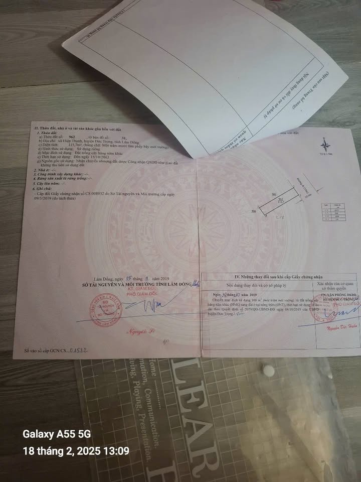 Đất thổ cư Hiệp Thạnh, Đức Trọng 120m² giá 1.28 tỷ - Cơ hội đầu tư sinh lời!