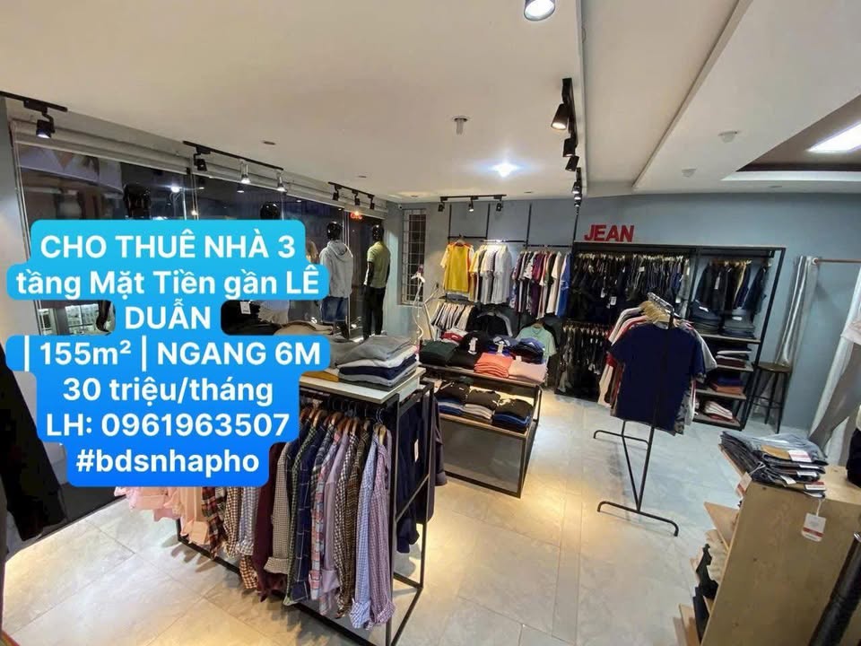 Cho thuê nhà mặt tiền Đường Lê Duẩn, Hải Châu 155m² - Phù hợp cho nhiều mô hình kinh doanh!