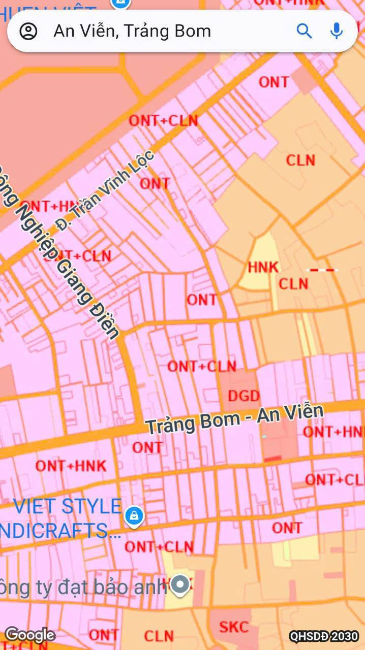 Mặt tiền kinh doanh Trảng Bom 560m² giá 6 tỷ - Vị trí đắc địa, tiềm năng phát triển!