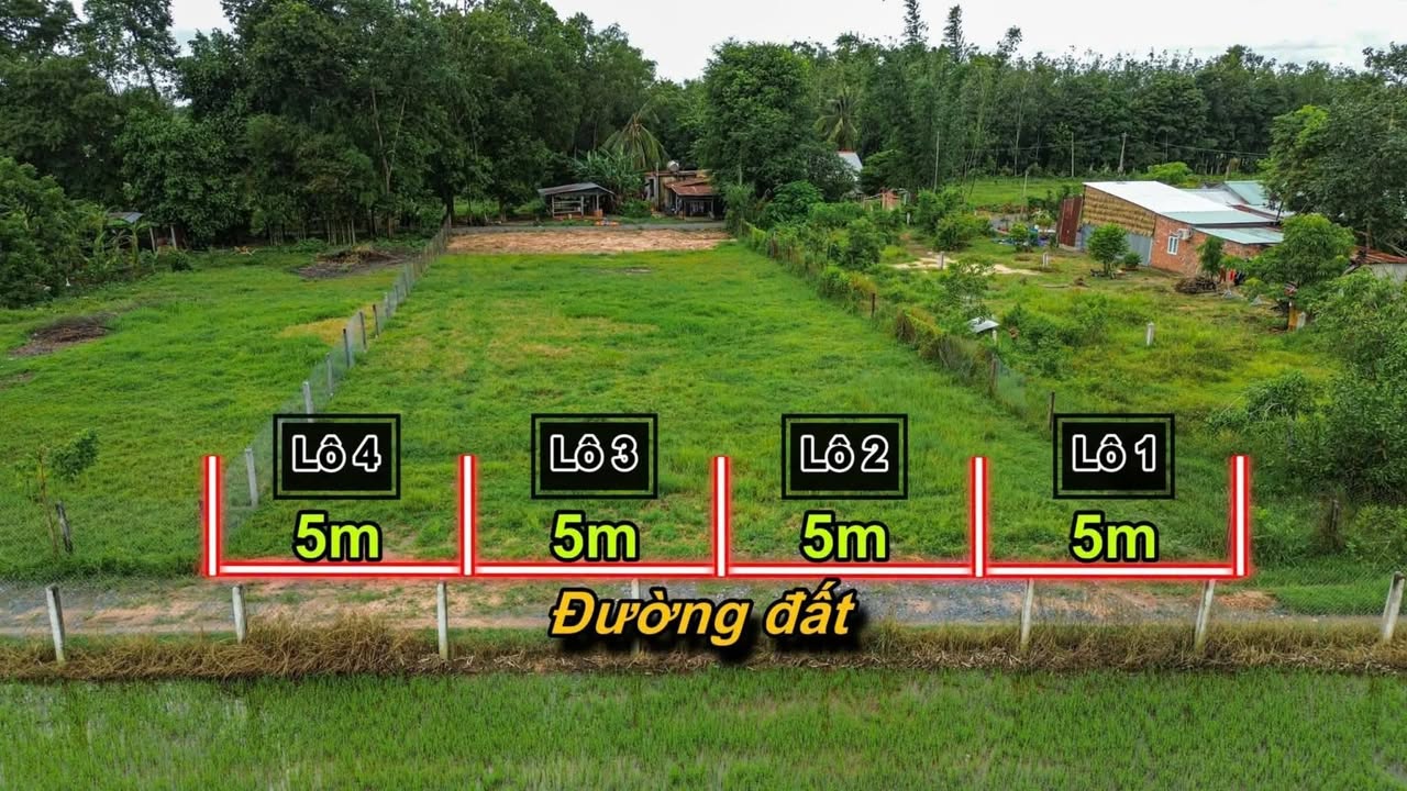 Đất nền Bến Cầu, Tây Ninh 150m² chỉ 200 triệu - Sổ hồng riêng từng lô!