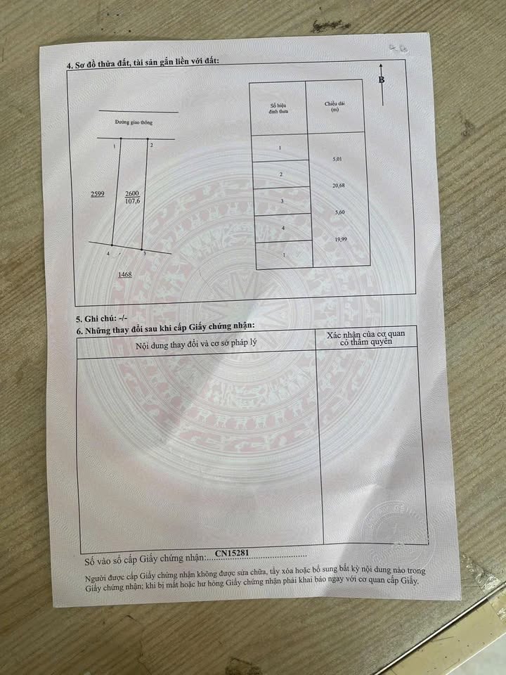 Đất nền Phường Vạn Xuân, Phổ Yên 107m² giá 800 triệu - Cơ hội đầu tư hấp dẫn!