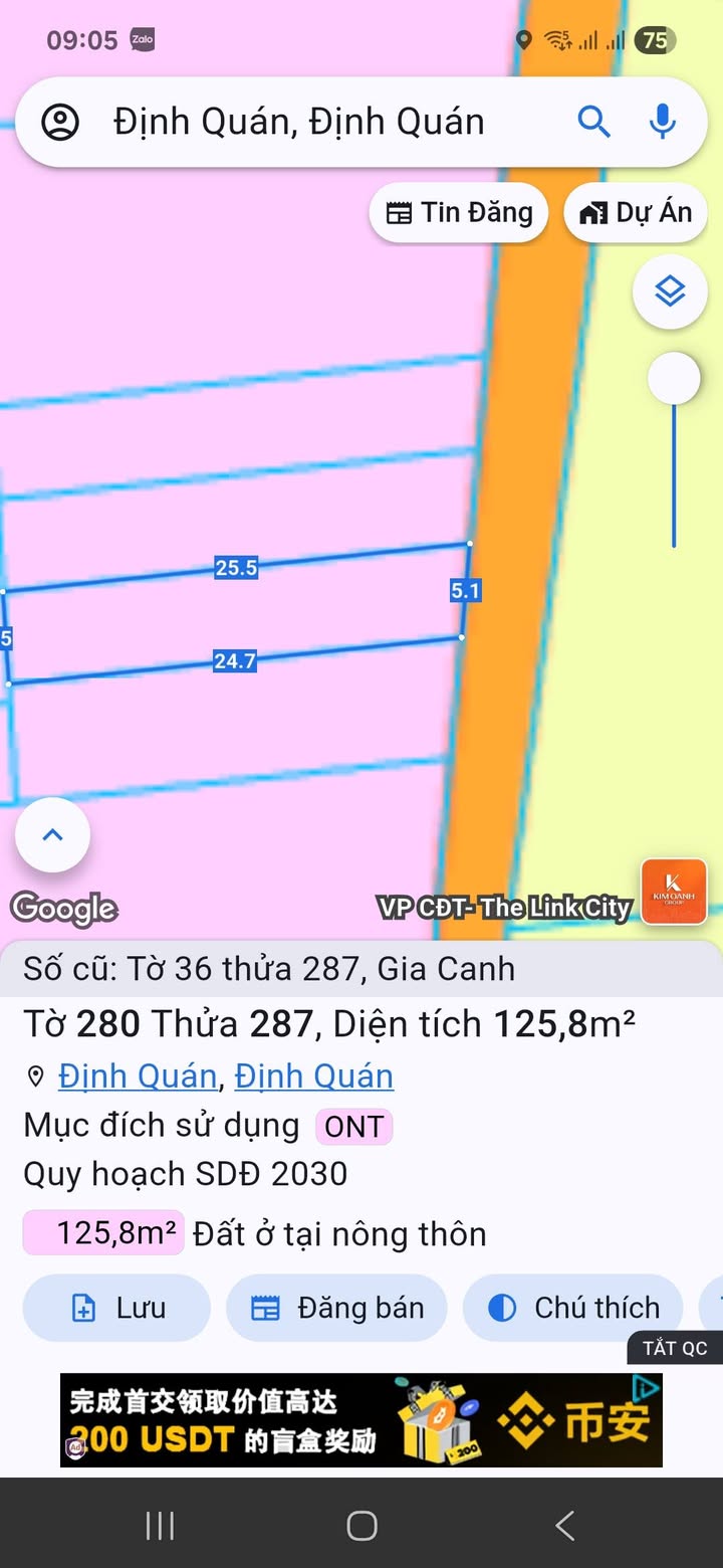 Đất nền 125m² Ấp 5 Gia Canh Định Quán - Sổ đỏ chính chủ, giá chỉ 430 triệu!