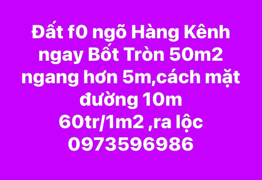 Đất nền Hàng Kênh Lê Chân 50m² giá 3 tỷ - Sổ đỏ chính chủ, vị trí đắc địa!