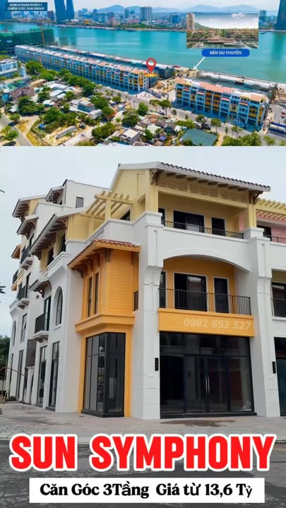 Townhouse 3 tầng Trần Hưng Đạo, Đà Nẵng 174m² giá 13.6 tỷ - Căn góc mặt tiền sông Hàn!