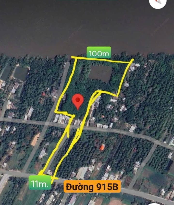 Đất mặt tiền sông Cổ Chiên 16.5ha, Hòa Thuận, Trà Vinh - Cơ hội đầu tư tuyệt vời!