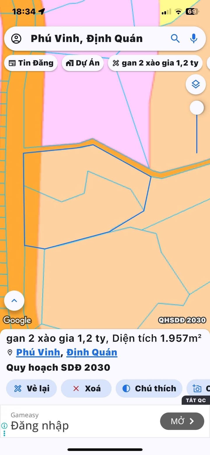 Đất nền Phú Tân 2000m² giá 1.2 tỷ - Mặt tiền đường bê tông