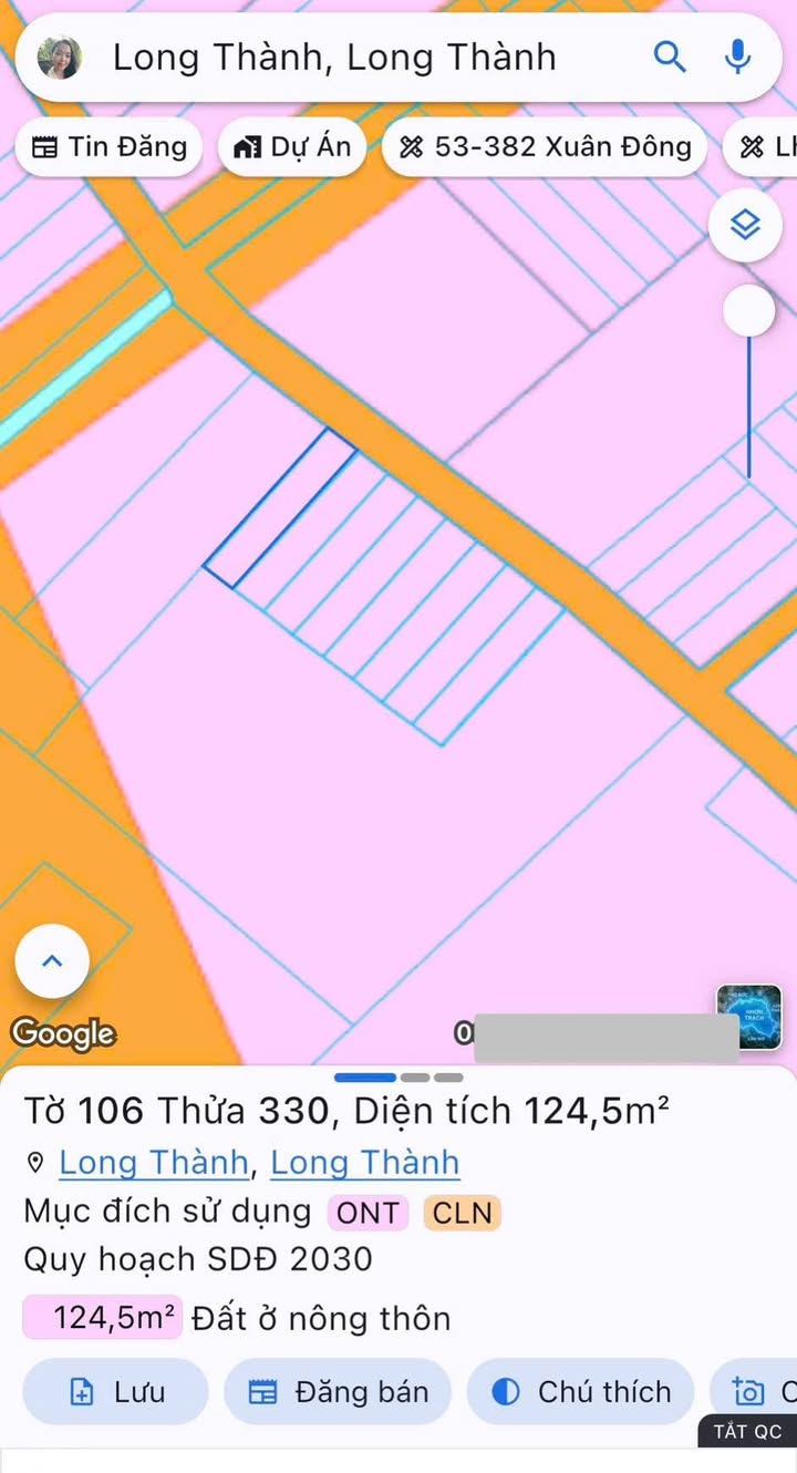Đất nền xã Lộc An, Long Thành 125m² - Sổ riêng thổ cư, giá thương lượng