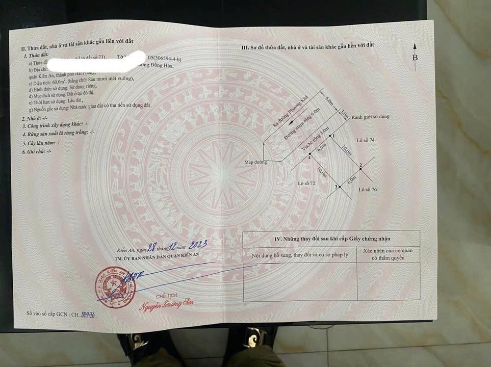 Lô đất TDC Đồng Hoà Kiến An 60m² giá chỉ 6xx/m² - Cơ hội đầu tư tuyệt vời!