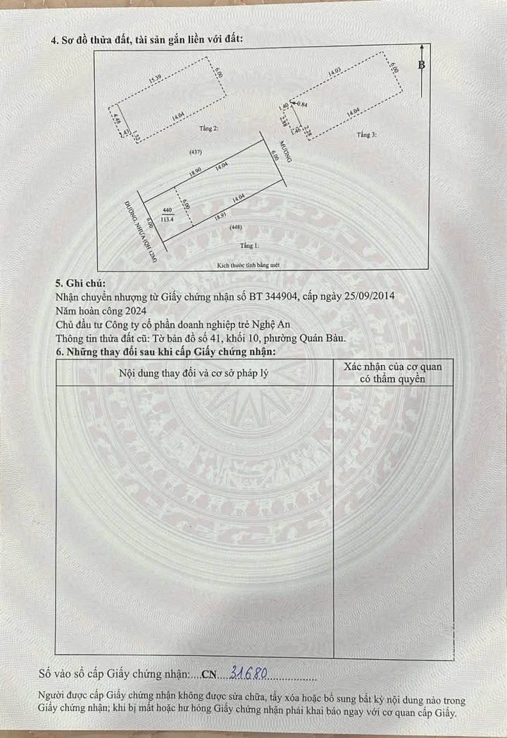 Nhà 3,5 tầng dự án Yên Hòa Vinh 113m² giá 7 tỷ - Hướng Tây Nam, sổ đỏ chính chủ!