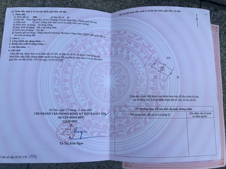 Đất nền An Thượng Hoài Đức 63.1m² giá thỏa thuận - Mặt đường lớn, kinh doanh sầm uất