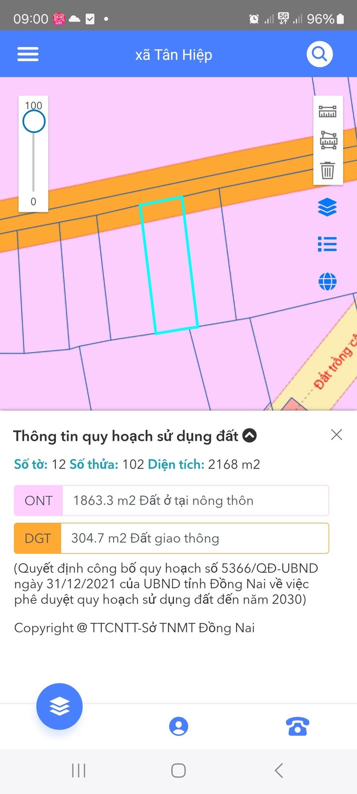 Đất mặt tiền đường Tân Hiệp Long Thành 2214m² - Đầu tư sinh lời ngay!
