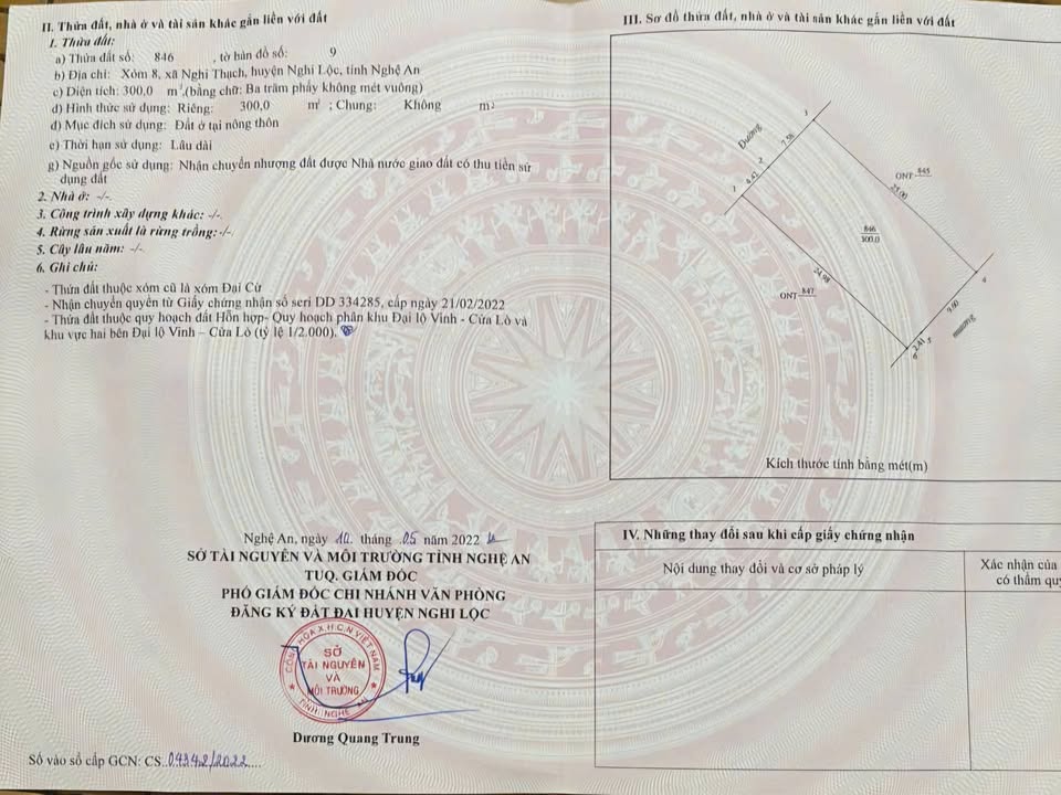 Đất thổ cư xã Đông Lộc, Nghi Lộc 300m² giá 300 triệu - Đầu tư sinh lời trong tương lai!